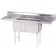 Advance Tabco FC-2-1620-18RL 2-Drain 2-Compartment Fabricated Economy Sink