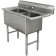 Advance Tabco FC-2-1824 No Drain 2-Compartment Fabricated Economy Sink