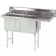 Advance Tabco FC-2-2424-24RL 2-Drain 2-Compartment Fabricated Economy Sink
