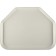 Winco FGTT-1814C Cream 18" x 14" Fiberglass Trapezoid Dining Tray