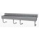 Advance Tabco FS-WM-100 100"L 8" Deep 14 Gauge Manual Operated NSF Multi-Stations Hand Sink