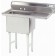 Advance Tabco FS-1-1620-18R Right-Hand Drainboard 1-Compartment Fabricated NSF Sink