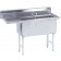 Advance Tabco FS-2-1818-18L Left-Hand Drainboard 2-Compartment Fabricated NSF Sink