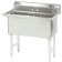 Advance Tabco FS-2-1824 No Drain 2-Compartment Fabricated NSF Sink