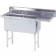 Advance Tabco FS-2-2424-24R Right-Hand Drainboard 2-Compartment Fabricated NSF Sink