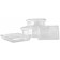 Omcan 85121 18" x 26" x 12" Polycarbonate Clear Rectangular Food Storage Container