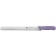 Winco KWP-121P STAL 12" Purple Polypropylene Handle Straight Purple Stainless Steel Allergen Free Bread Knife