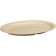 Winco MMPO-138 Narrow Rim Tan 13" x 8" Melamine Oval Platters