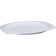 Winco MMPT-117W White 11-1/2" x 7-1/2" Melamine Rectangular Platters