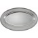 Winco OPL-12 Oval 12" x 8-5/8" Stainless Steel Serving Platter