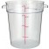 Winco PCRC-4 4 Quart Clear Polycarbonate Round Storage Container