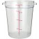 Winco PCRC-8 8 Quart Clear Polycarbonate Round Storage Container