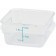Winco PCSC-2C 2 Clear Polycarbonate  Quart Square Storage Container