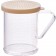 Winco PDG-10B Polycarbonate 10oz Dredge with Beige Snap-on Lid