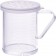 Winco PDG-10CL Large Hole 10oz Dredge with Clear Snap-on Lid