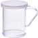 Winco PDG-10CM Large Hole 10oz Dredge with Clear Snap-on Lid