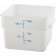 Winco PESC-12 12 White Polypropylene Quart Square Storage Container