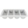 Winco PL-4B 4 Compartment Polypropylene Cutlery Bin