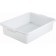 Winco PL-5W Standard Weight White 5" Dish Box