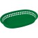 Winco PLB-G Oval 10-3/4" x 7-1/4" x 1-1/2" Green Platter Baskets
