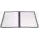 Winco PMCD-14K Double Fold 9-9/16" x 15" Black Menu Cover