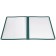 Winco PMCD-9G Double Fold 9-3/8" x 12-1/8" Green Menu Cover