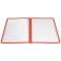Winco PMCD-9R Double Fold 9-3/8" x 12-1/8" Red Menu Cover