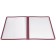 Winco PMCD-9U Double Fold 9-3/8" x 12-1/8" Burgundy Menu Cover
