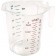 Winco PMCP-50 Polycarbonate Color Graduations 1pt Measuring Cup