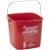 Winco PPL-6R Red Sanitizing Solution 6 Quart Cleaning Bucket