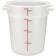 Winco PPRC-4W White Polypropylene 4 Quart Round Storage Container