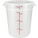 Winco PPRC-8W White Polypropylene 8 Quart Round Storage Container