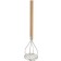 Winco PTM-18R Round 4" x 18" Wooden Handle Chrome Plated Potato Masher