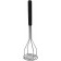 Winco PTMP-18R Round 4" x 18" Plastic Handle Stainless Steel Potato Masher