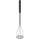 Winco PTMP-24R Round 5" x 24-1/2" Plastic Handle Stainless Steel Potato Masher
