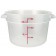 Winco PTRC-12 12 Qt Translucent Polypropylene Round Storage Container