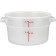 Winco PTRC-2 2 Qt Translucent Polypropylene Round Storage Container