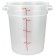 Winco PTRC-4 4 Qt Translucent Polypropylene Round Storage Container