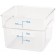 Winco PTSC-12 12 Qt Translucent Polypropylene Square Storage Container