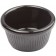 Winco RFM-2K Black 2oz Fluted Ramekins