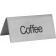 Winco SGN-103 Stainless Steel Coffee Tent Sign