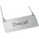 Winco SGN-202 Stainless Steel Decaf Chain Sign