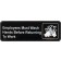 Winco SGN-322 3" x 9" Black "Employee Must Wash Hands" Information Sign