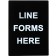 Winco SGN-803 Line Forms Here Stanchion Sign