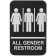 Winco SGNB-607 Braille "All Gender Restroom" Information Sign