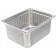 Winco SPJH-206PF Half Size 6D 22 Ga Stainless Steel Perforated Steam Pan