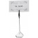 Winco TCD-4T Acrylic Triangle Base 6pcs/pk Nickel Plated Table Sign Clips