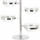 Winco TDSF-4 4 Tier Swing Arm Glass Bowl Display Set