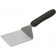 Winco TKP-41 Black Polypropylene Handle 4-1/8" x 3-3/4" Blade Steak/Burger Turner with Offset