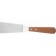 Winco TN165 Wooden Handle 4-1/4" x 2-1/8" Blade Grill Spatula with Offset